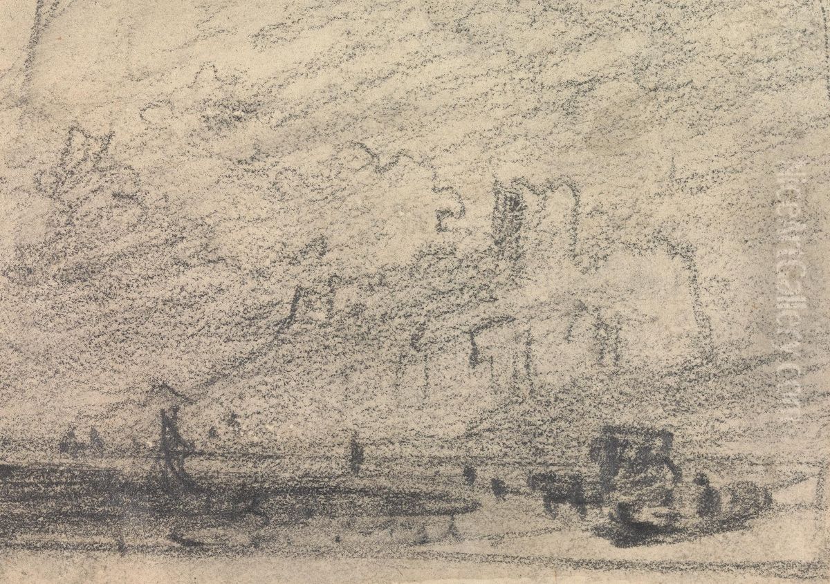 From an Album of Sixty-one Topographical Sketches Oil Painting by John Varley