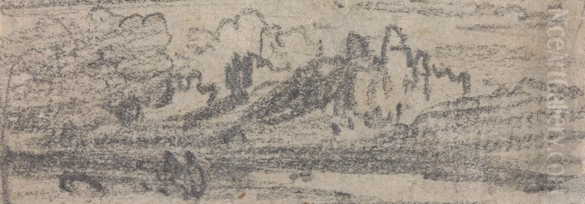 From an Album of Sixty-one Topographical Sketches Oil Painting by John Varley