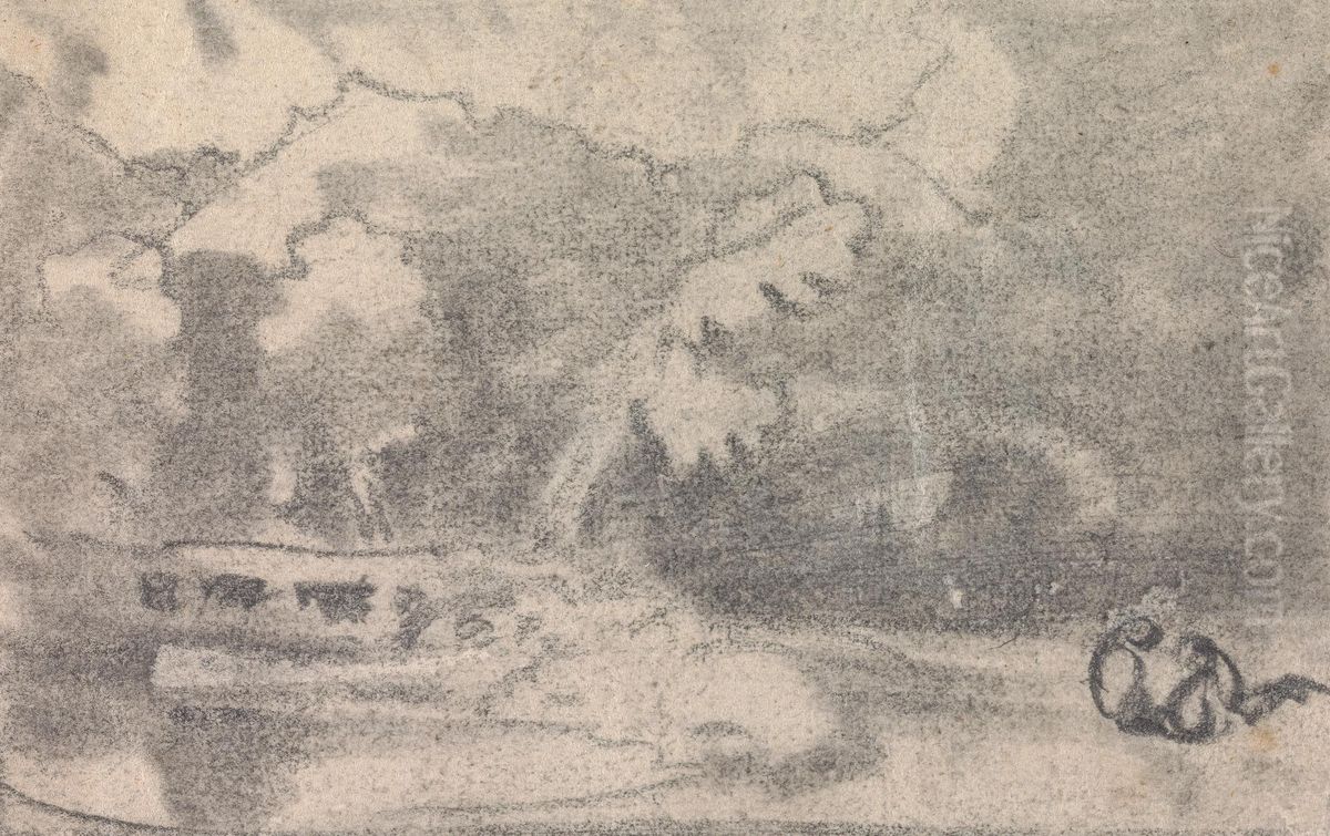 From an Album of Sixty-one Topographical Sketches Oil Painting by John Varley