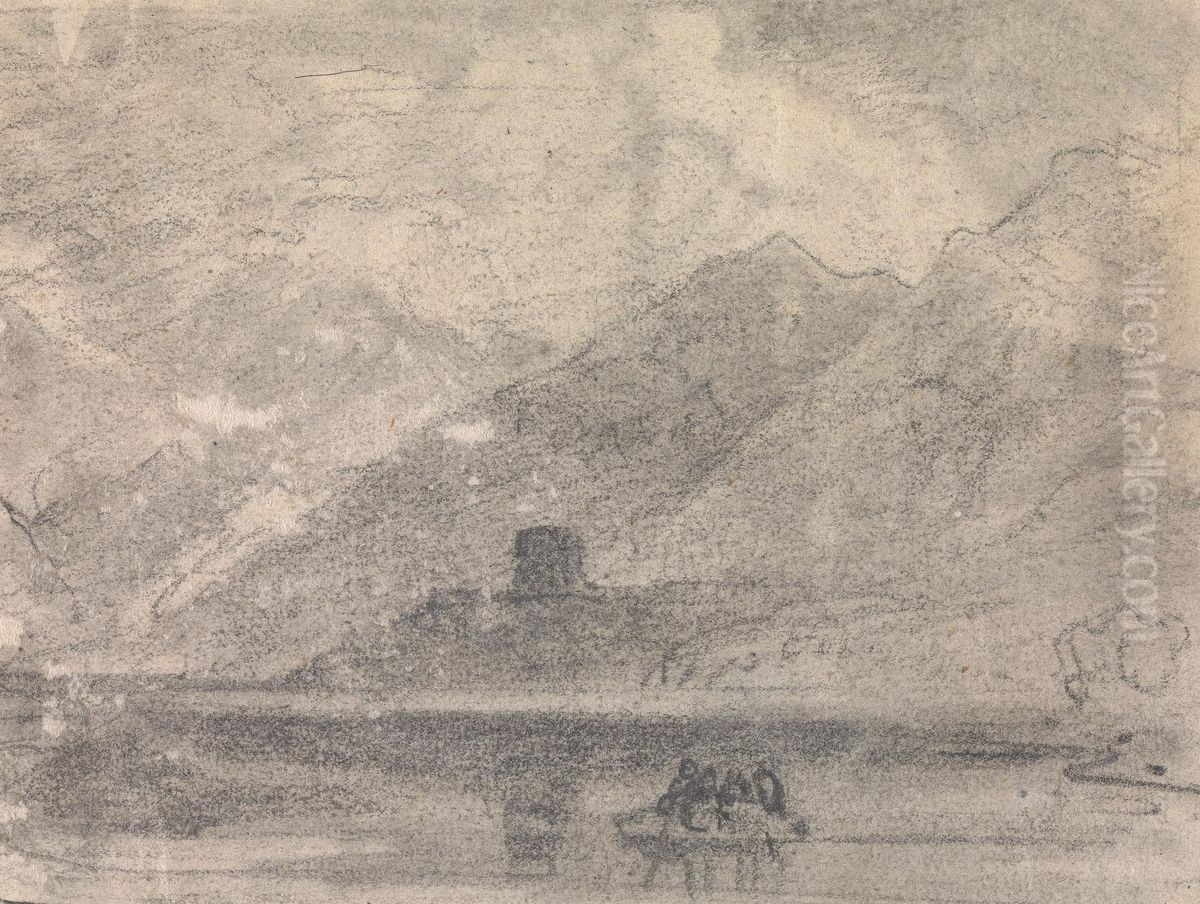 From an Album of Sixty-one Topographical Sketches Oil Painting by John Varley