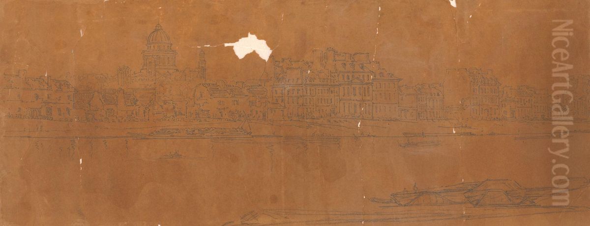 View of the Pantheon, taken from the Arsenal Oil Painting by Thomas Girtin