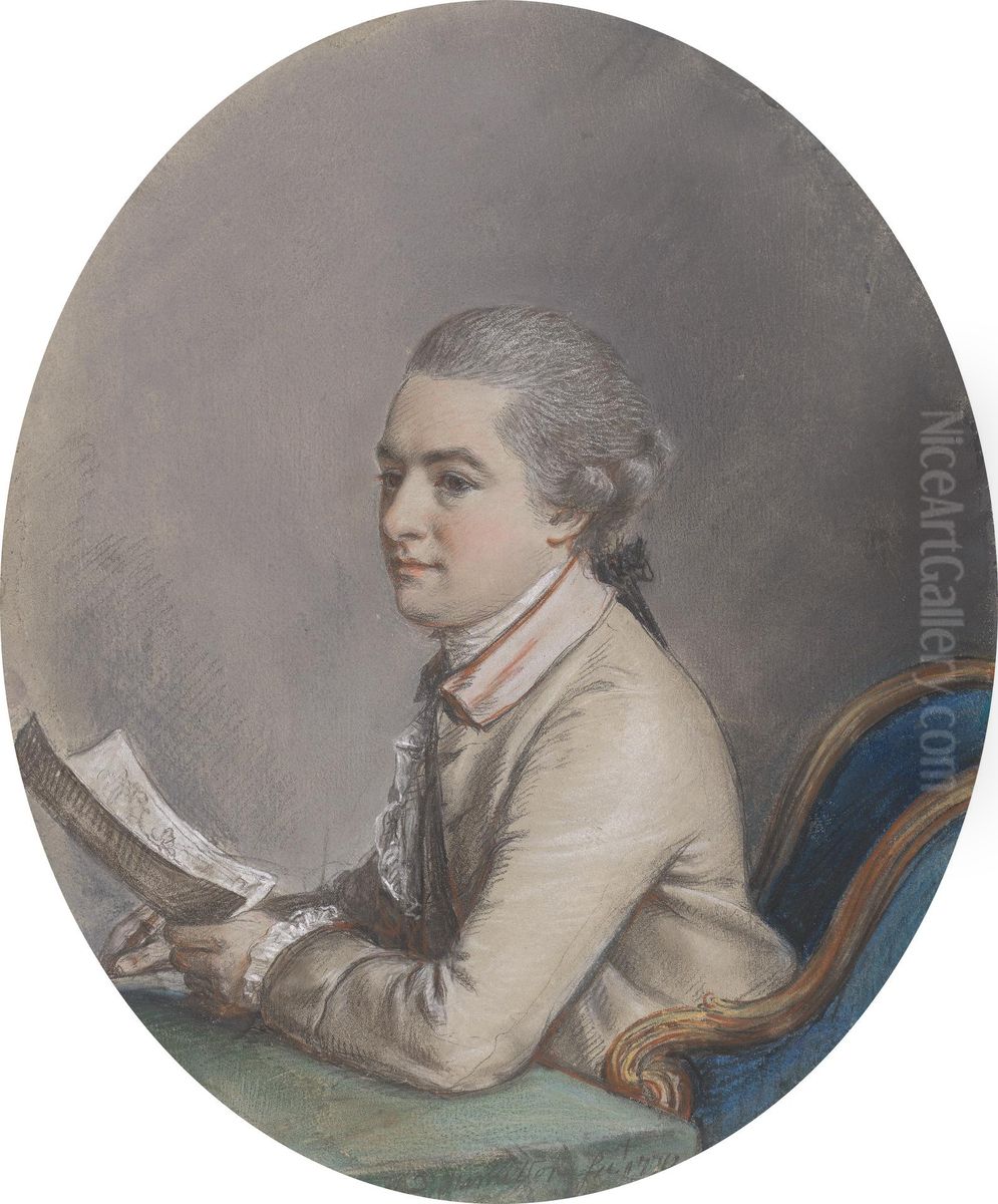 Henry Reveley Oil Painting by Hugh Douglas Hamilton