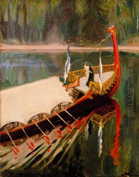 The Future of Finland Oil Painting by Akseli Valdemar Gallen-Kallela