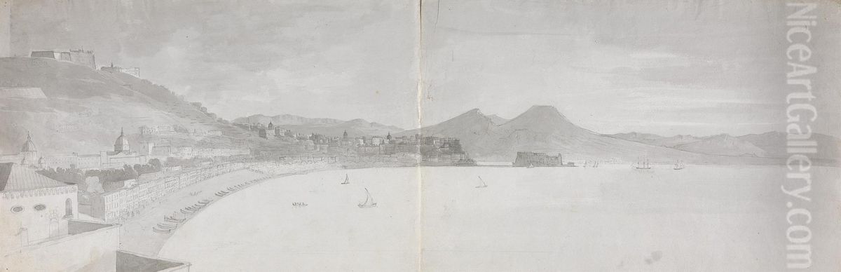 Naples, Chiaia Oil Painting by Isaac Weld