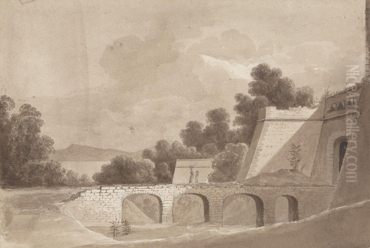 Sorrento Gate Oil Painting by Isaac Weld