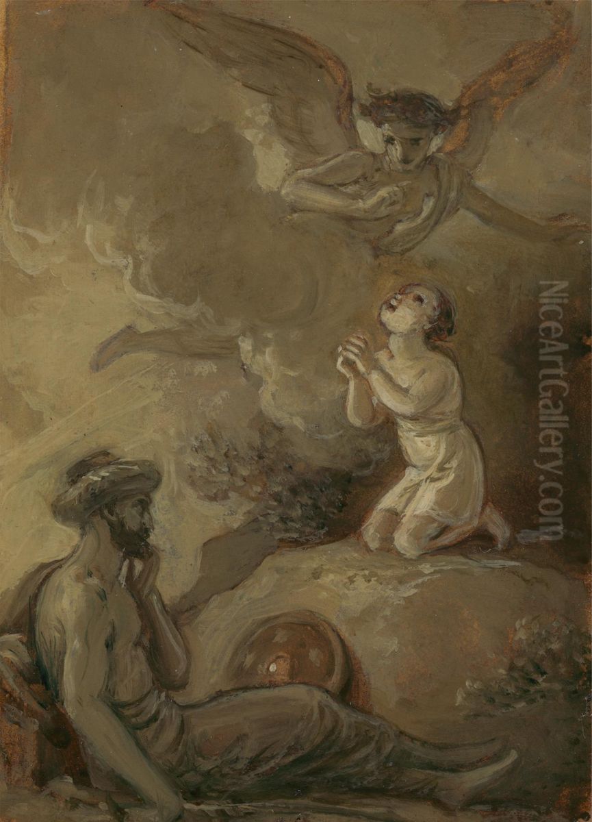 Scenes from an Eastern Romance [Arabian Nights] Oil Painting by Robert Smirke