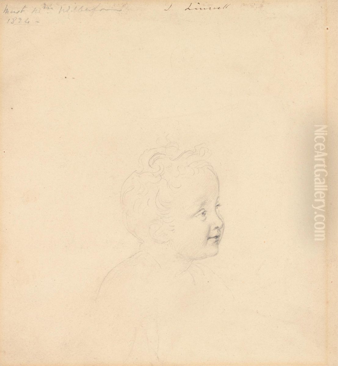 Study for Master William Wilberforce Oil Painting by John Linnell