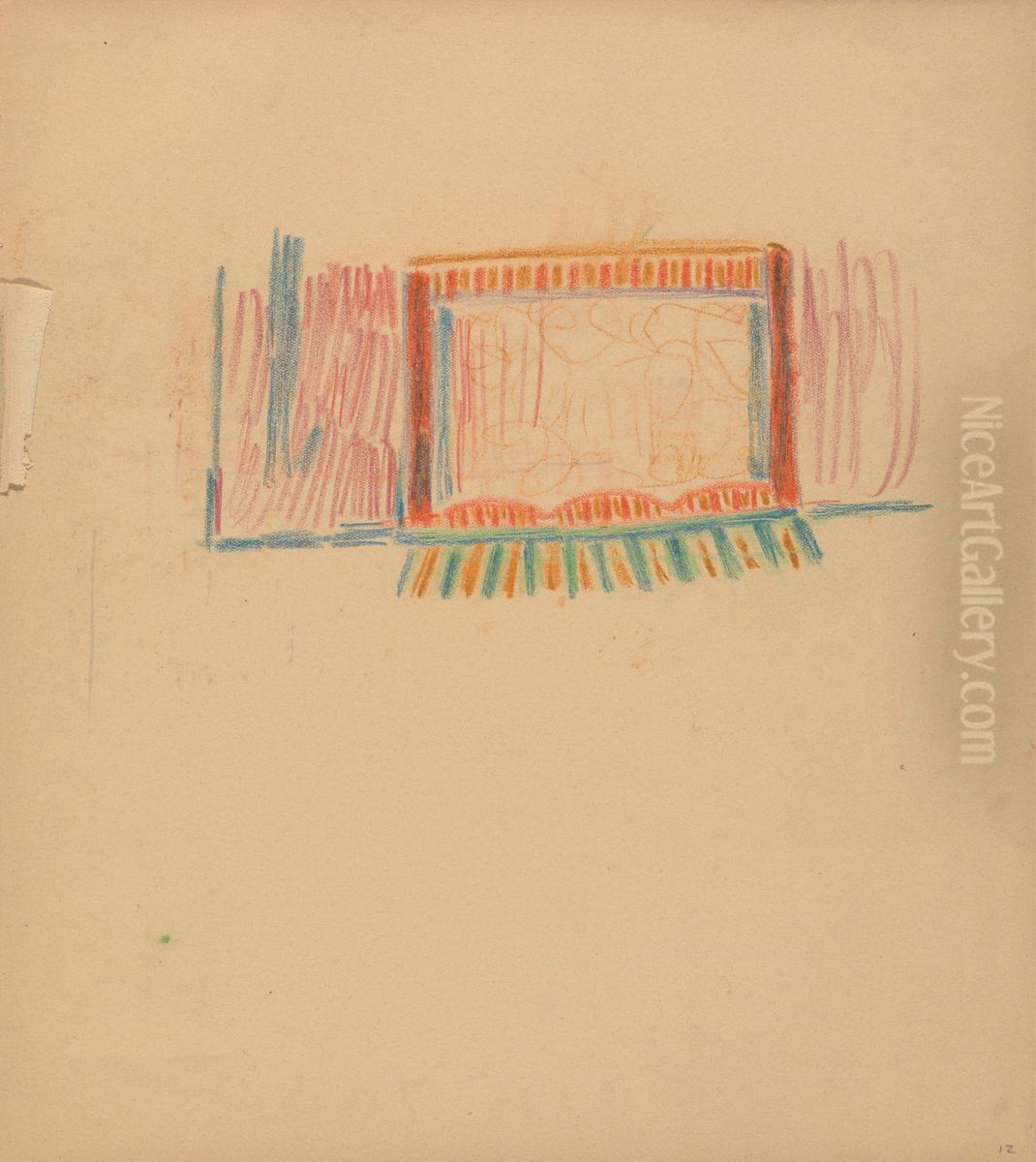 Study for Stage Oil Painting by Spencer Gore