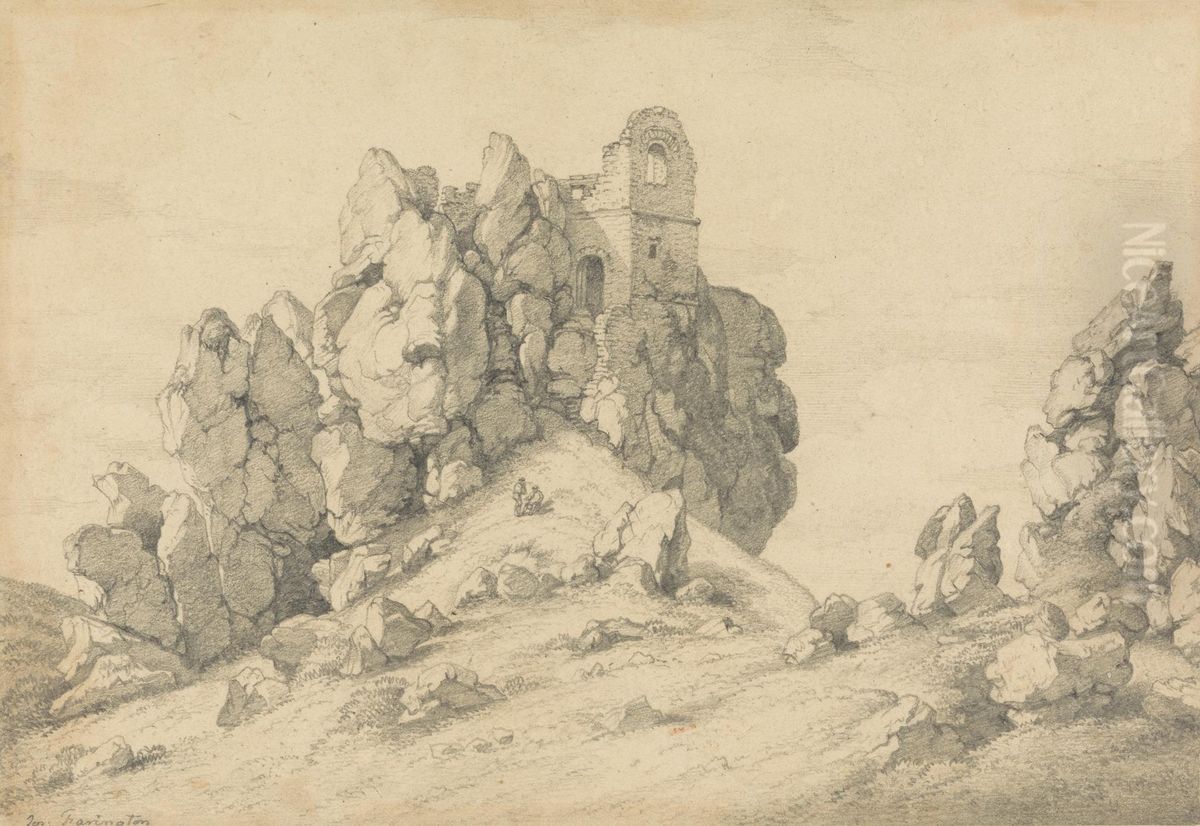 Roche Rocks Oil Painting by Joseph Farington