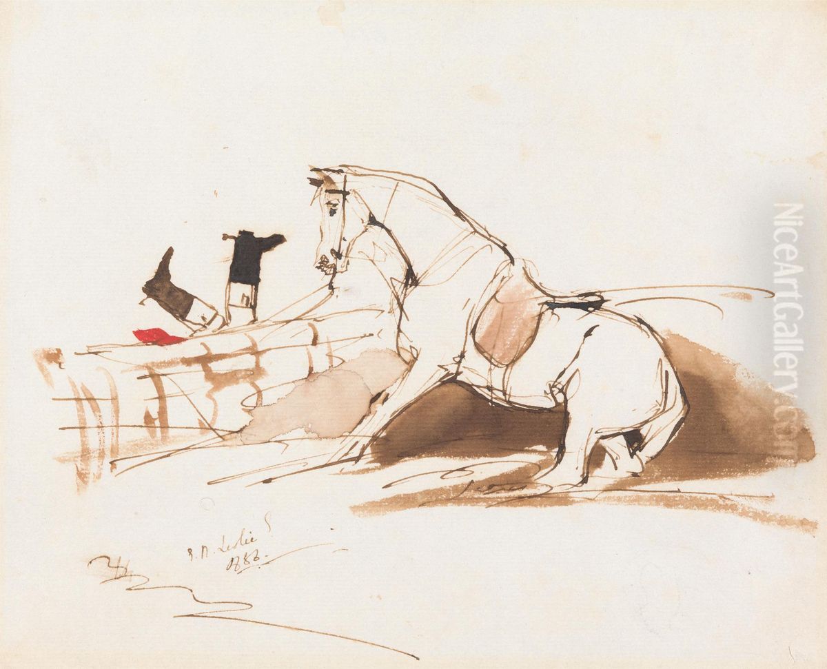 A Hunting Accident Oil Painting by Sir Edwin Henry Landseer