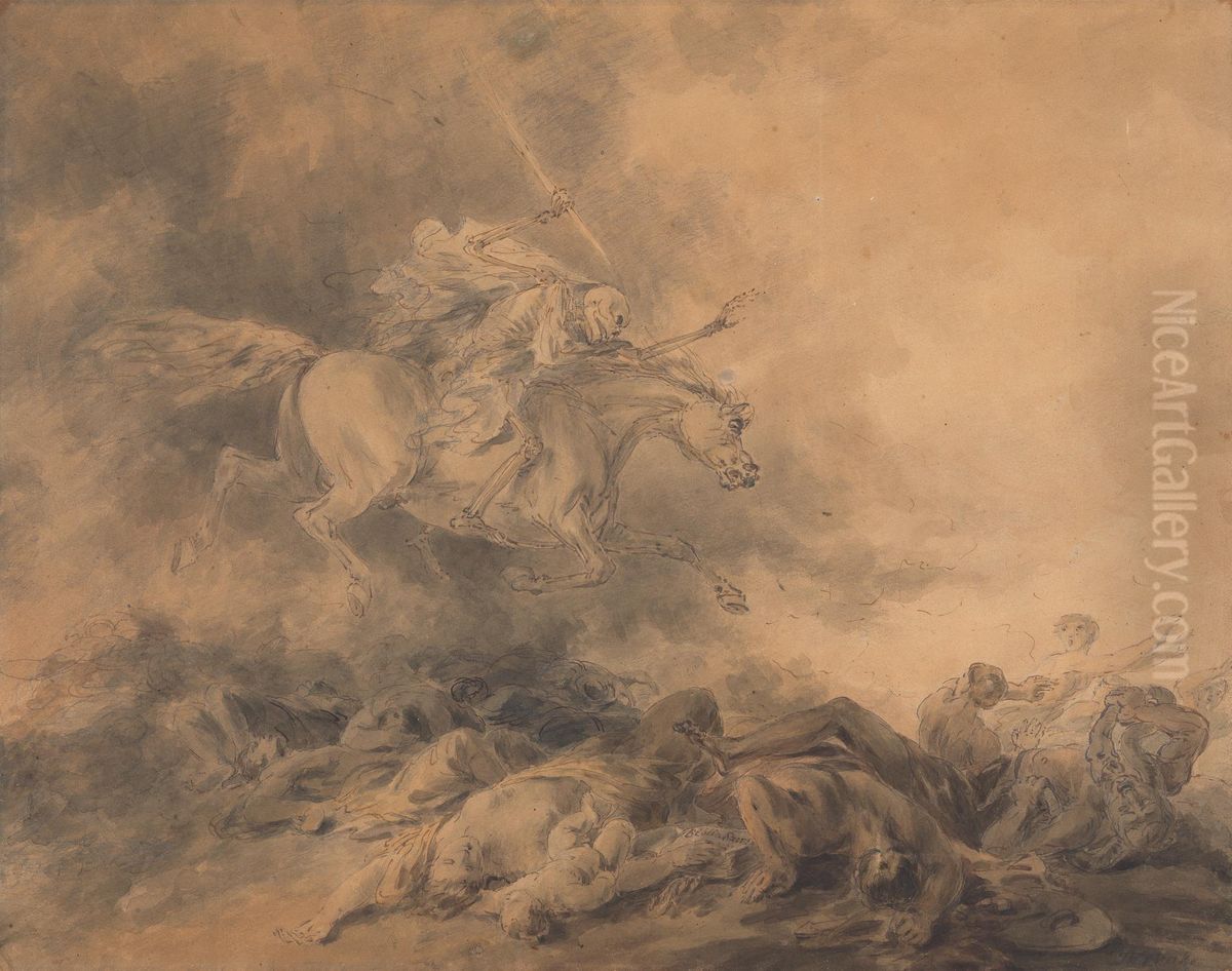 Death on a Pale Horse Oil Painting by Sawrey Gilpin
