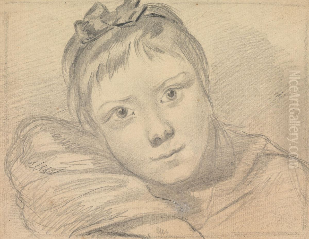 Portrait of Rev. William Gilpin's Daughter Oil Painting by Sawrey Gilpin