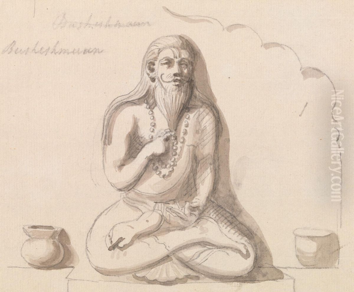 Figure Study Oil Painting by Thomas Daniell