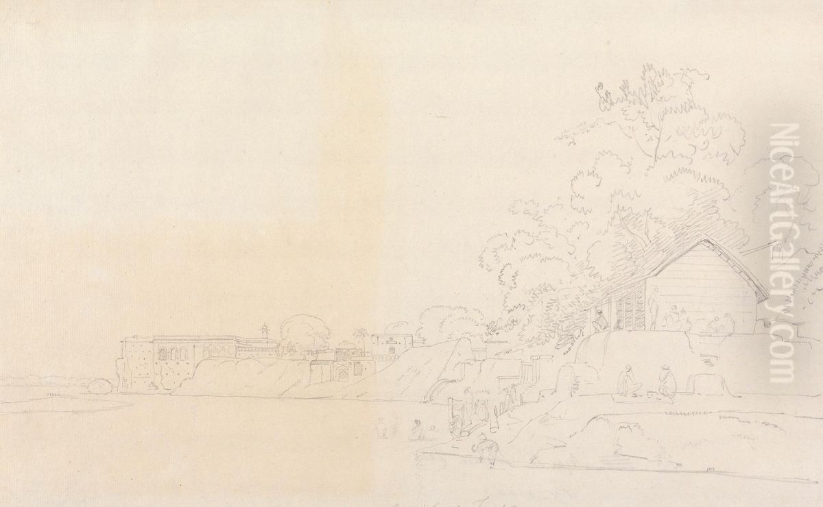 Faizabad (Fyzabad) Oil Painting by Thomas Daniell