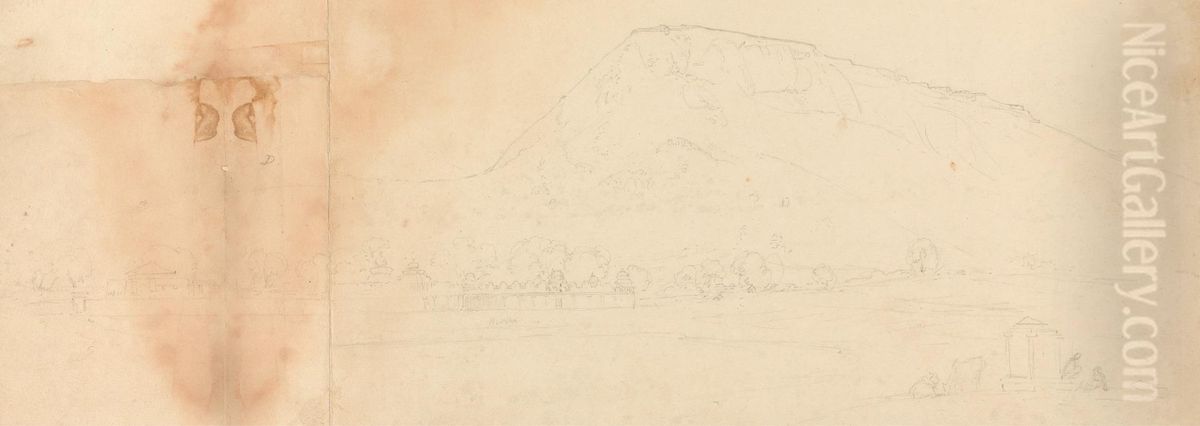 Bijaigarh (Bidze Gur) Oil Painting by Thomas Daniell