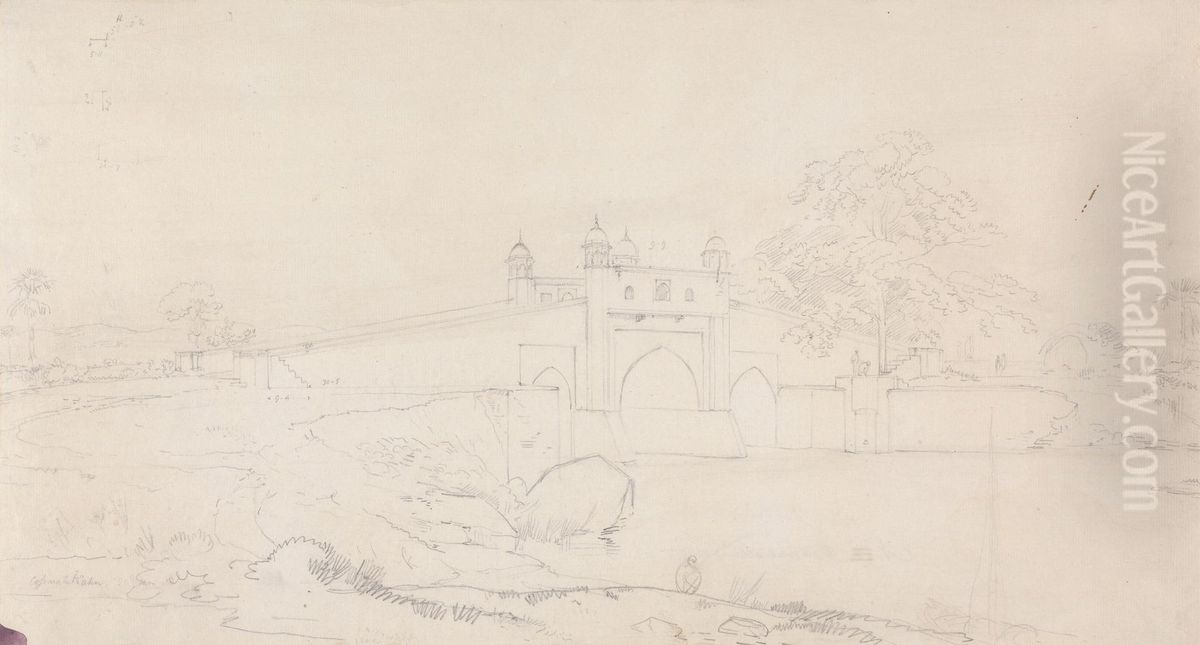 Oodhua Nala Oil Painting by Thomas Daniell