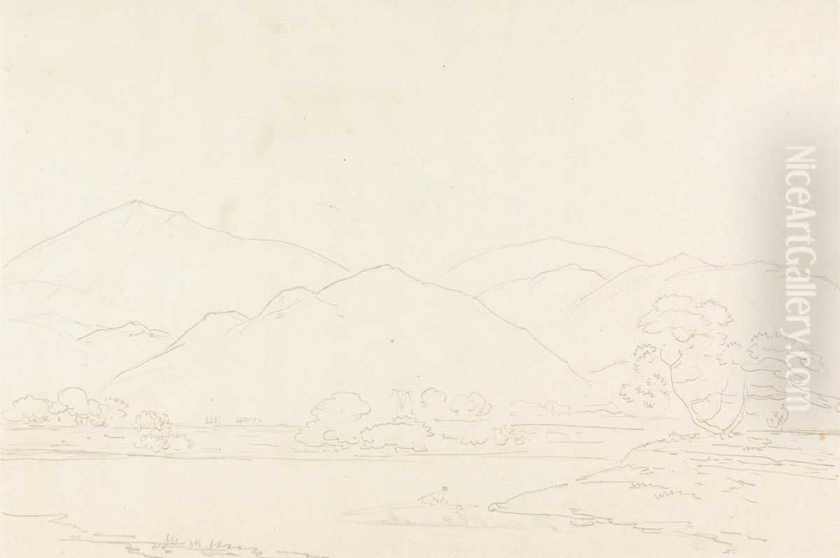 Near Woombinellon Oil Painting by Thomas Daniell