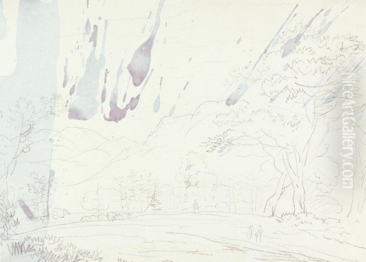 Near Vattagunta-Oindyl De Oil Painting by Thomas Daniell