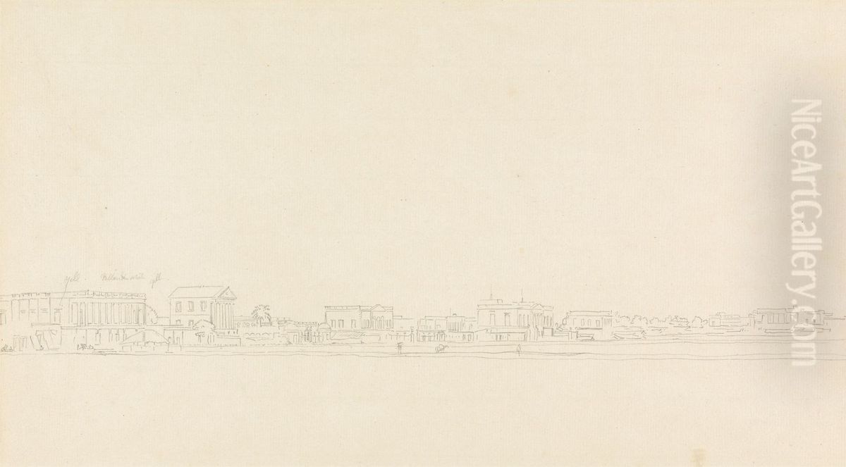 Calcutta Oil Painting by Thomas Daniell