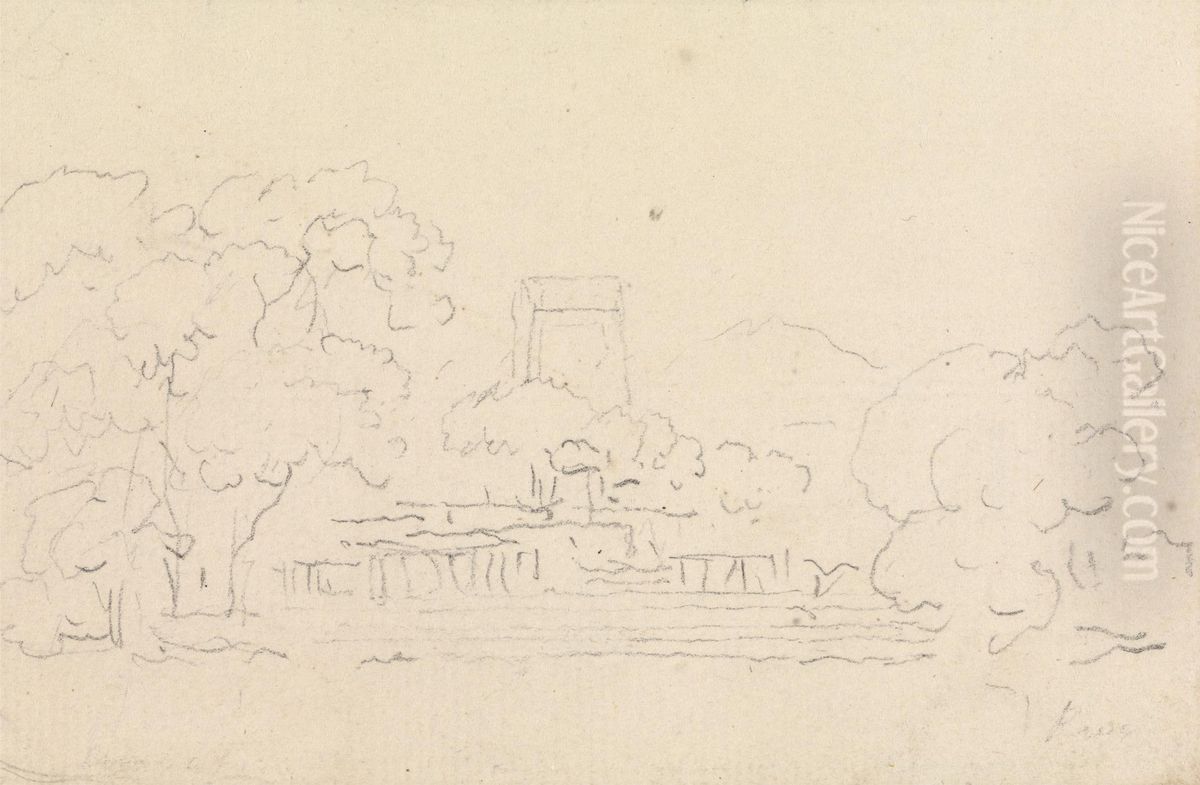 Monastery for Women Oil Painting by Thomas Daniell