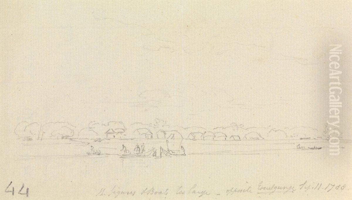 Opposite Eouilgunge, Sep. 11. 1788 Oil Painting by Thomas Daniell