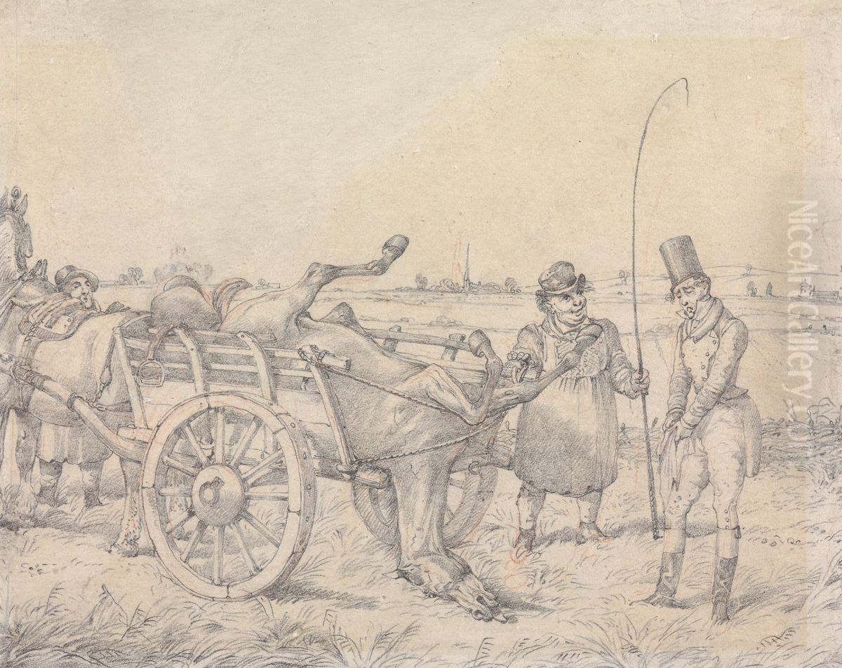 'All He Is Fit For Sir, Now is to Be Cut Up. I Have a Notion That He Can't Be Cut up More Than Myself' Oil Painting by Henry Thomas Alken