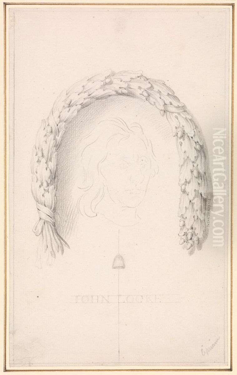 John Locke Oil Painting by Giovanni Batista Cipriani