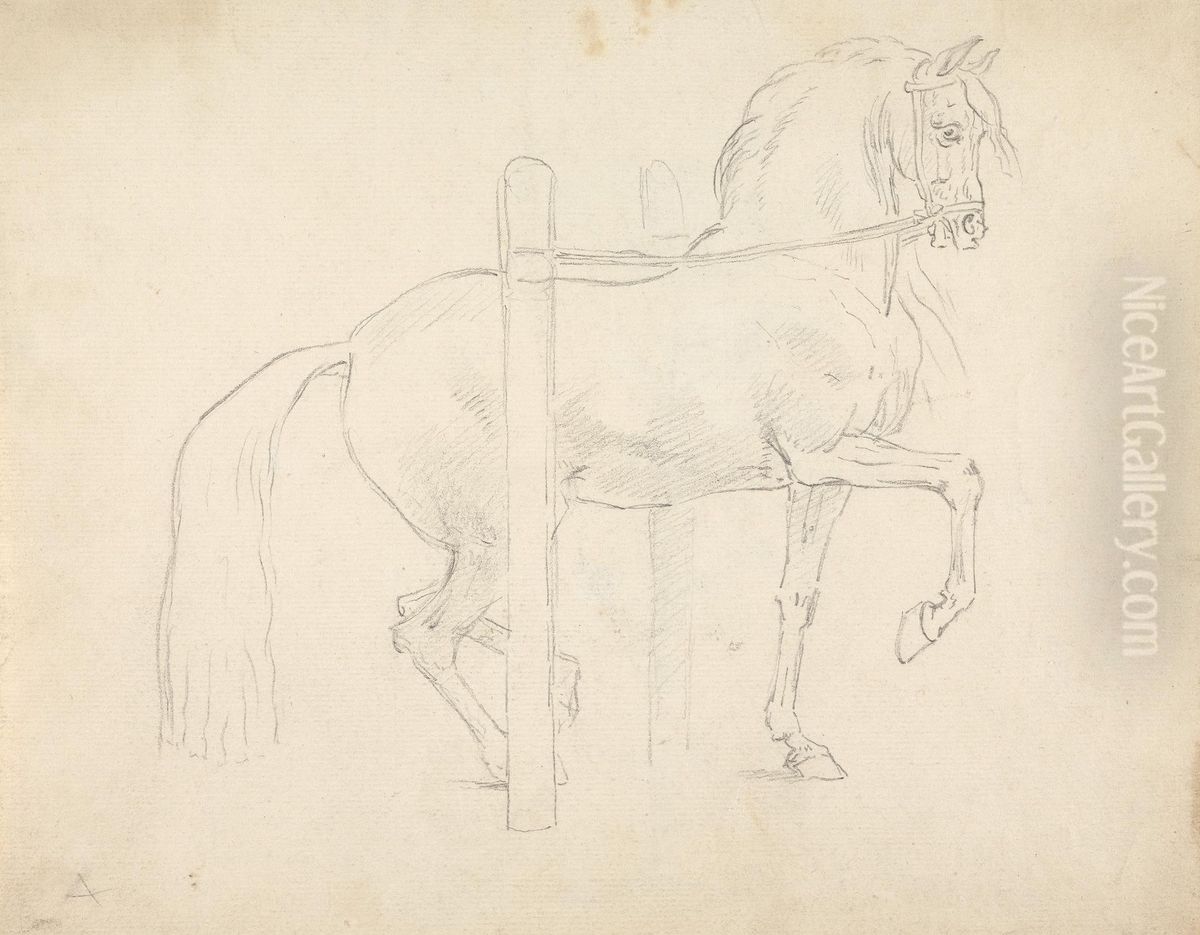 Le Piaffer, Dressage Position Oil Painting by Sawrey Gilpin