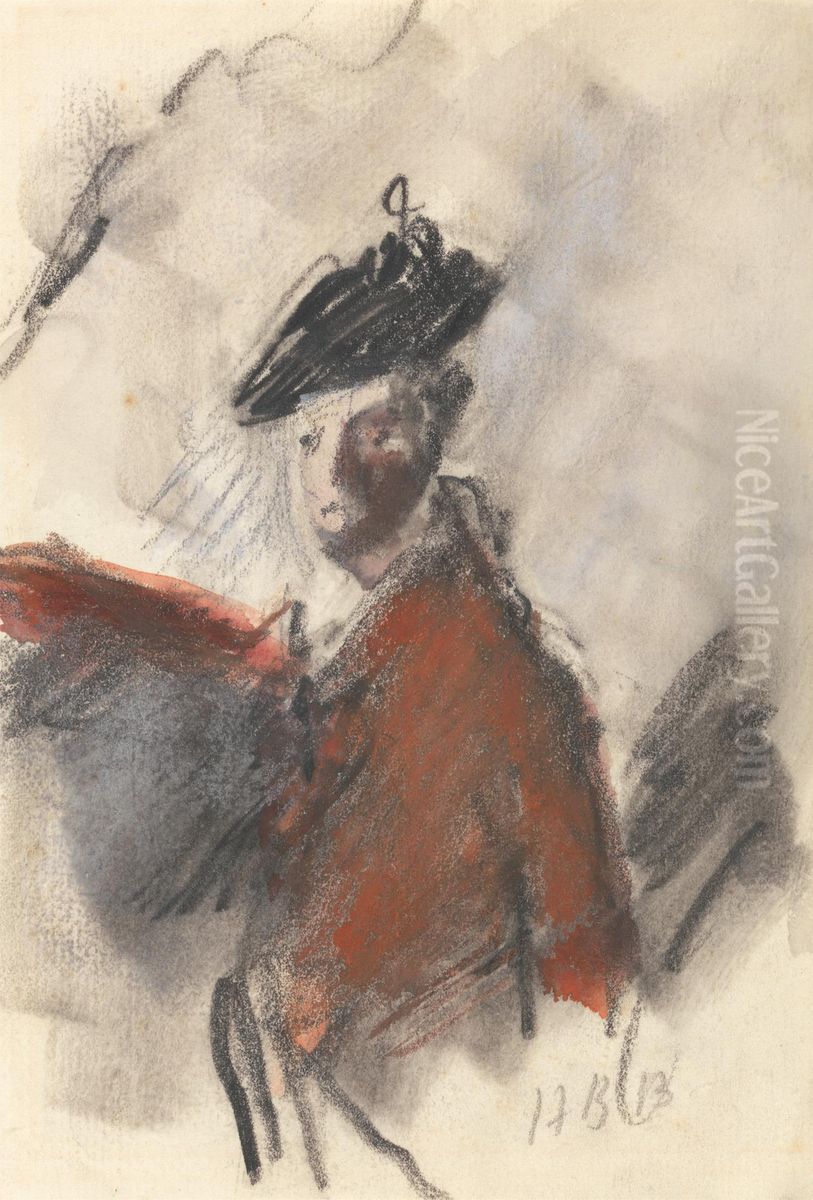 Study after Joshua Reynolds's Portrait of Cornet Nehemiah Winter, 11th Dragoons Oil Painting by Hercules Brabazon Brabazon