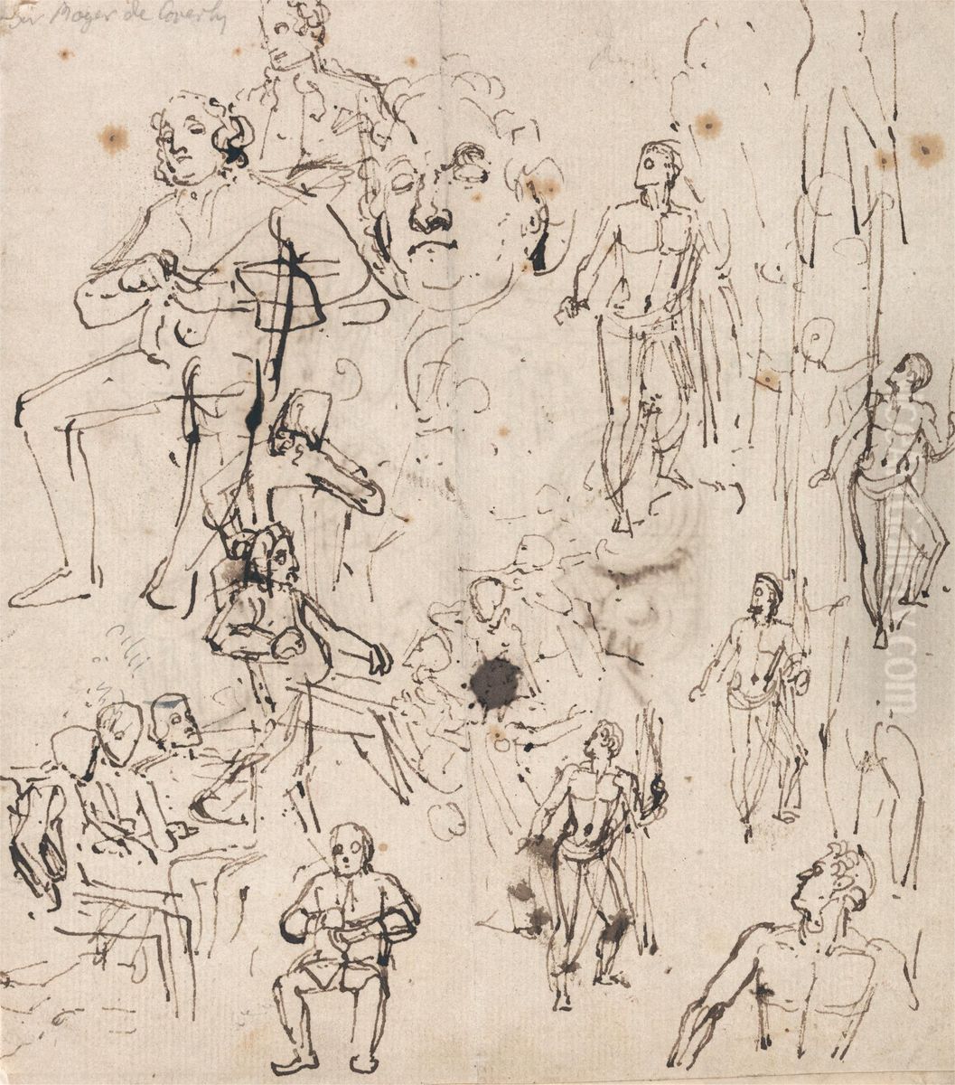 Sir Roger de Coverly Oil Painting by Thomas Stothard