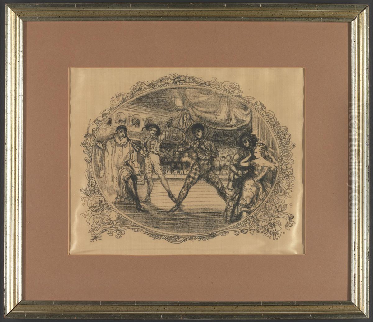 Circus Scene Oil Painting by Charles Conder