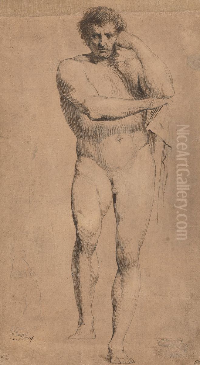 Study of Hercules for 'Crowning the Victors at Olympia' Oil Painting by James Barry