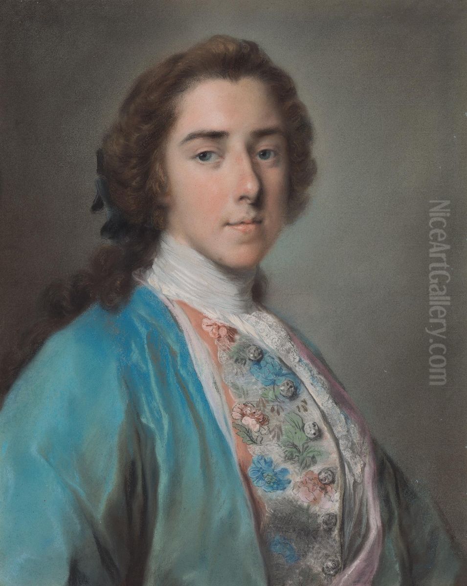 Portrait of Henry Fiennes Pelham-Clinton, ninth Earl of Lincoln and second Duke of Newcastle Oil Painting by Rosalba Carriera