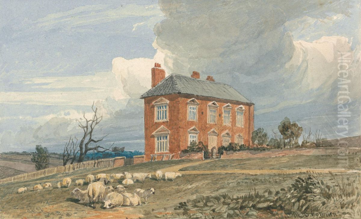Irmingland Hall, Norfolk Oil Painting by Miles Edmund Cotman