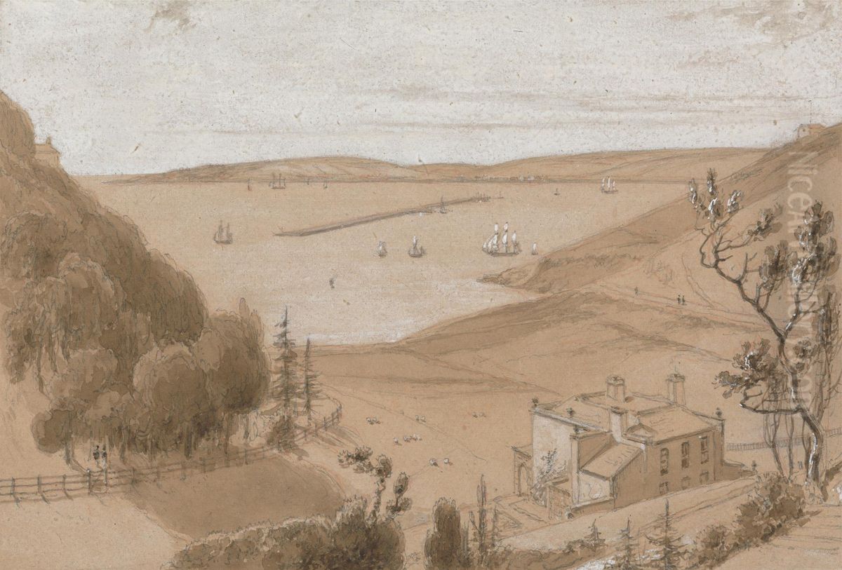 Bovisand, near Plymouth Oil Painting by William Daniell RA