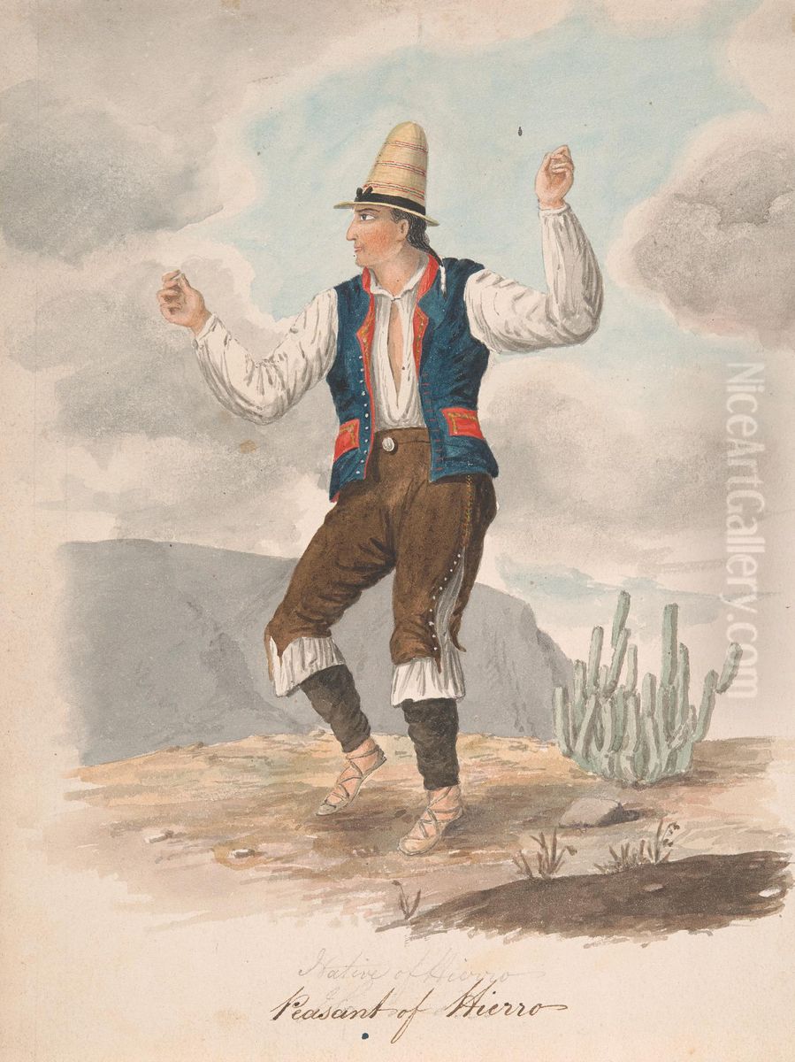 Peasant of Hierro Oil Painting by Alfred Diston