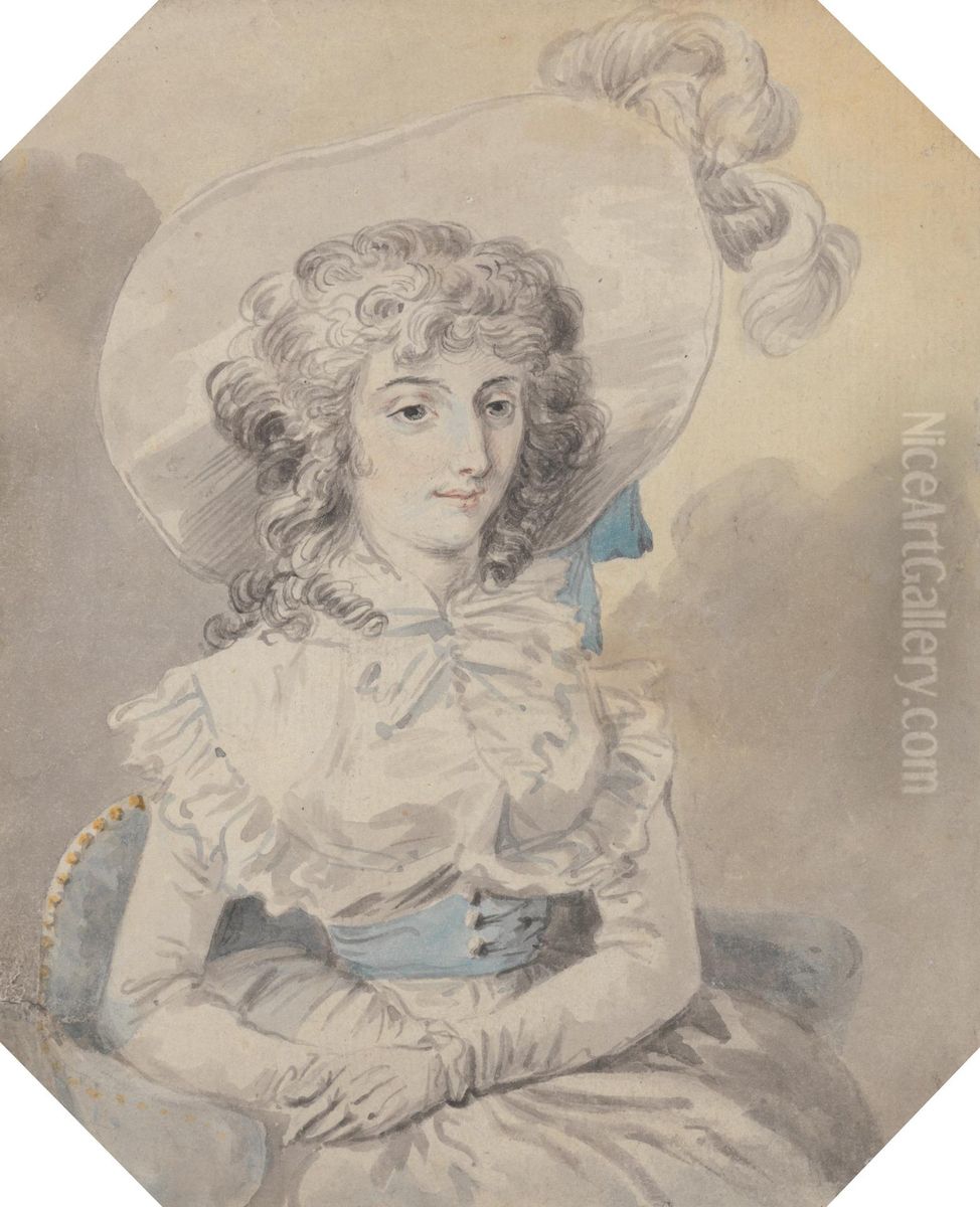 Miss Charlotte Sandby Oil Painting by William Hamilton