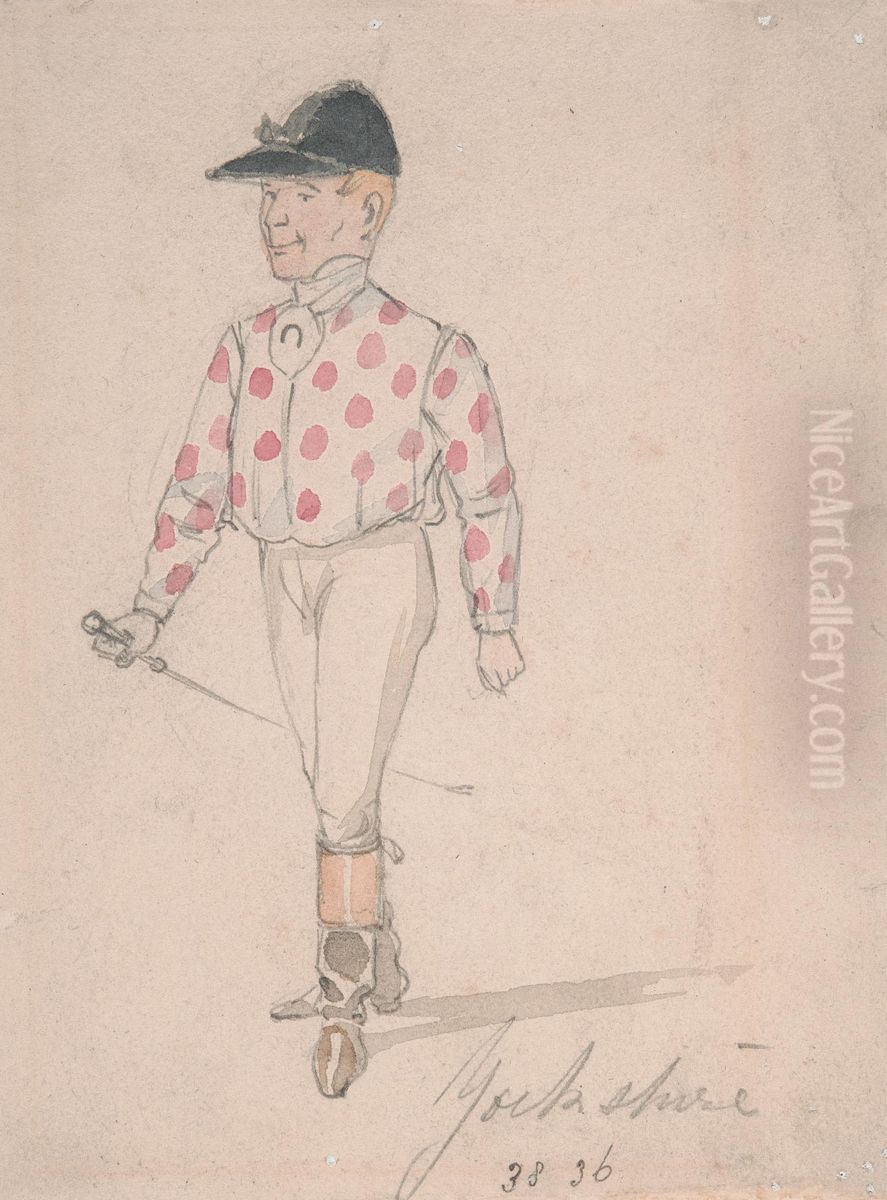 Caricature of the County Yorkshire Oil Painting by John Leech