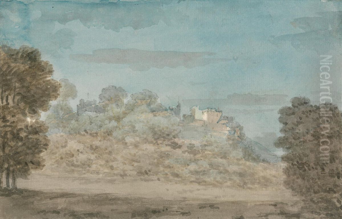 Windsor Castle Oil Painting by John Inigo Richards