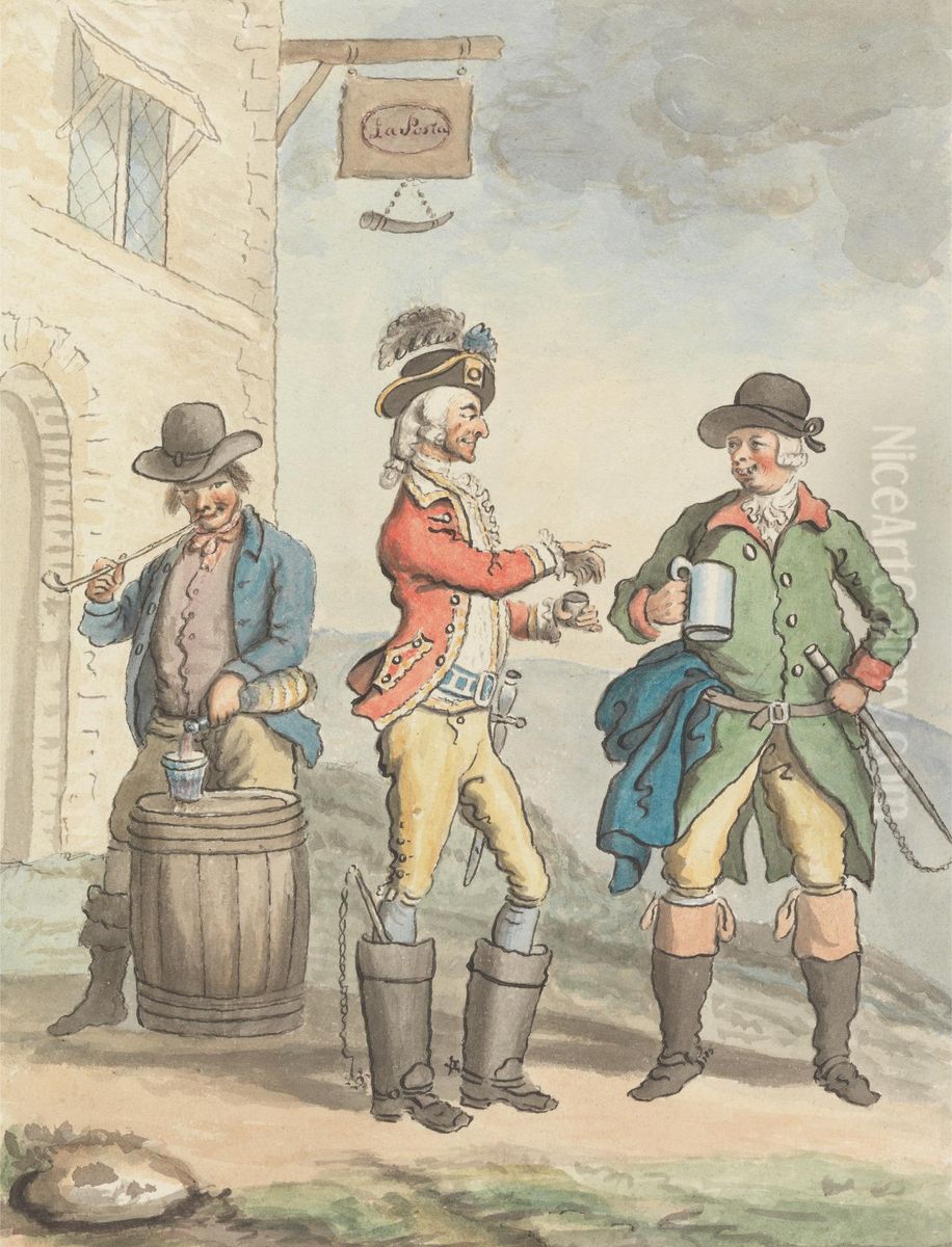 At La Posta Oil Painting by David Allan