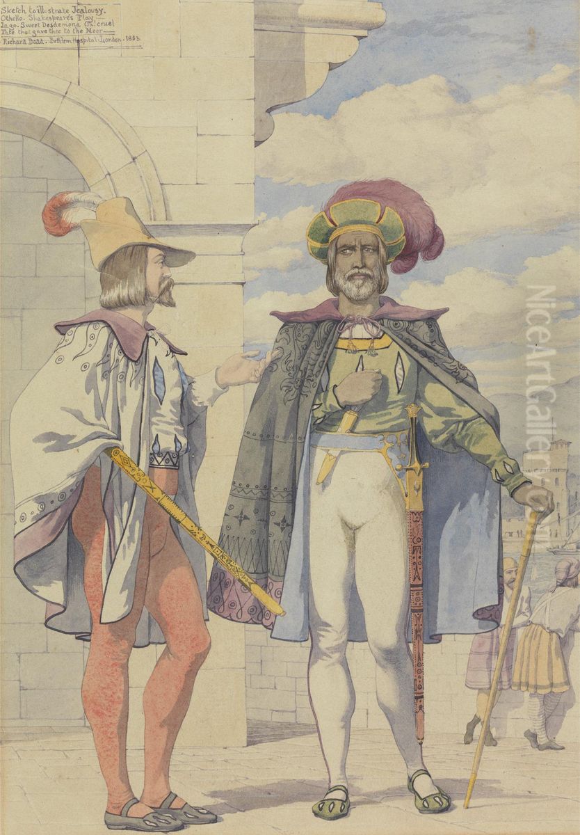 Jealousy Oil Painting by Richard Dadd