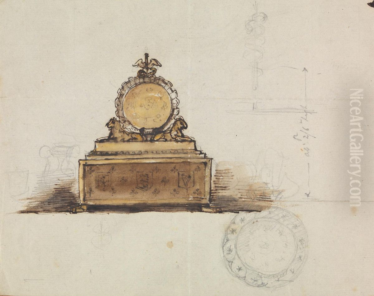 Study for a Piece of Furniture Oil Painting by Robert Smirke