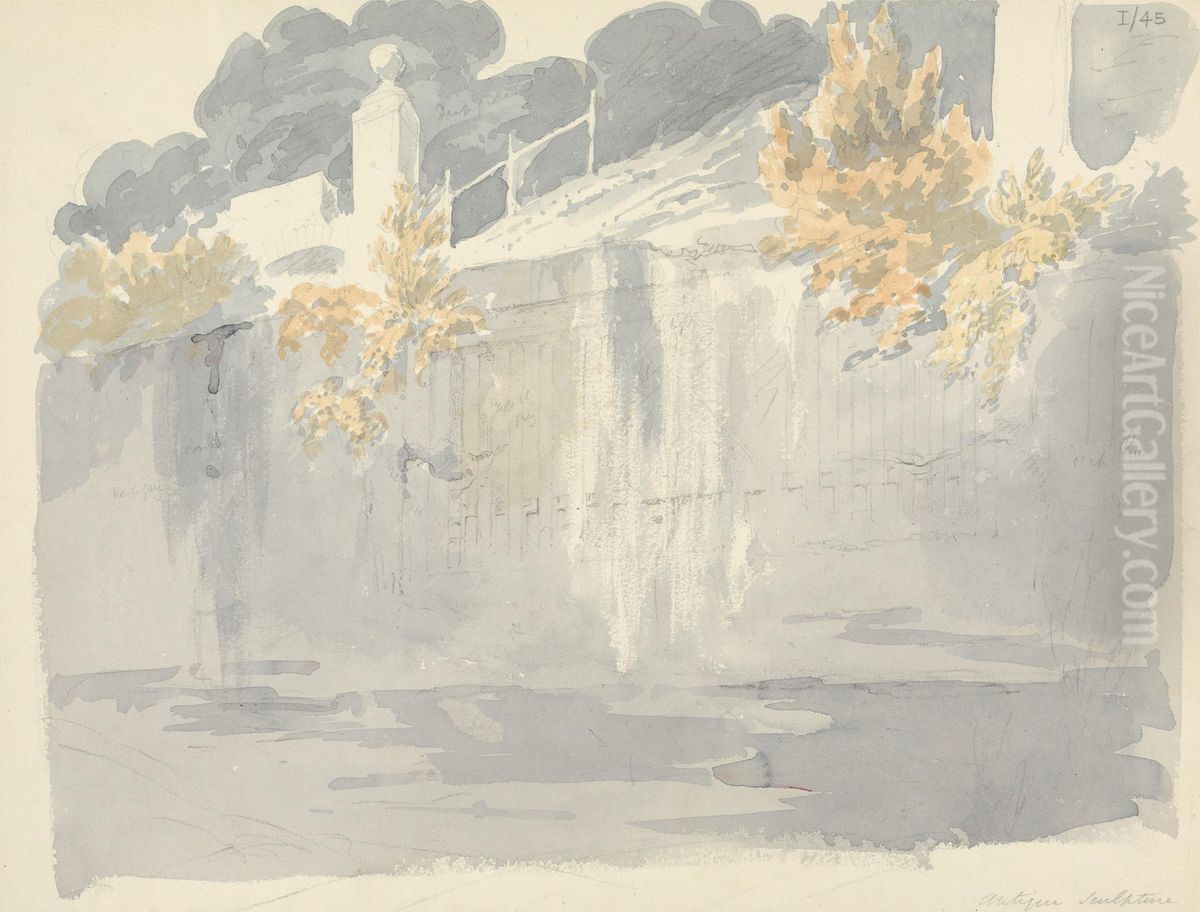 Antique Sculpture Oil Painting by Robert Smirke