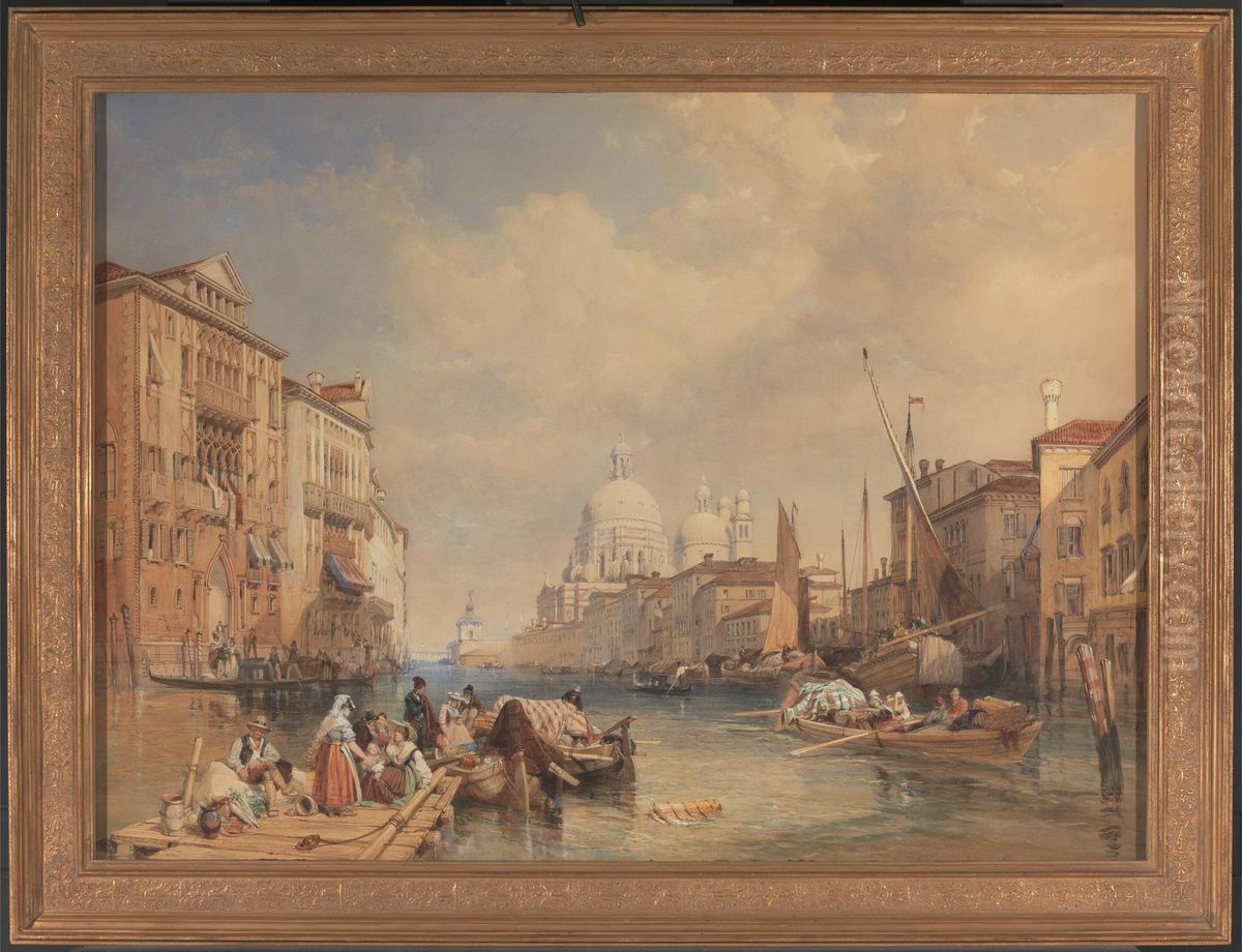 The Grand Canal, Venice Oil Painting by James Duffield Harding