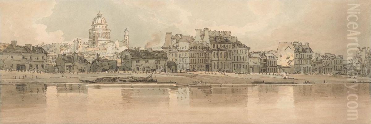 View of the Pantheon from the Arsenal Oil Painting by Thomas Girtin