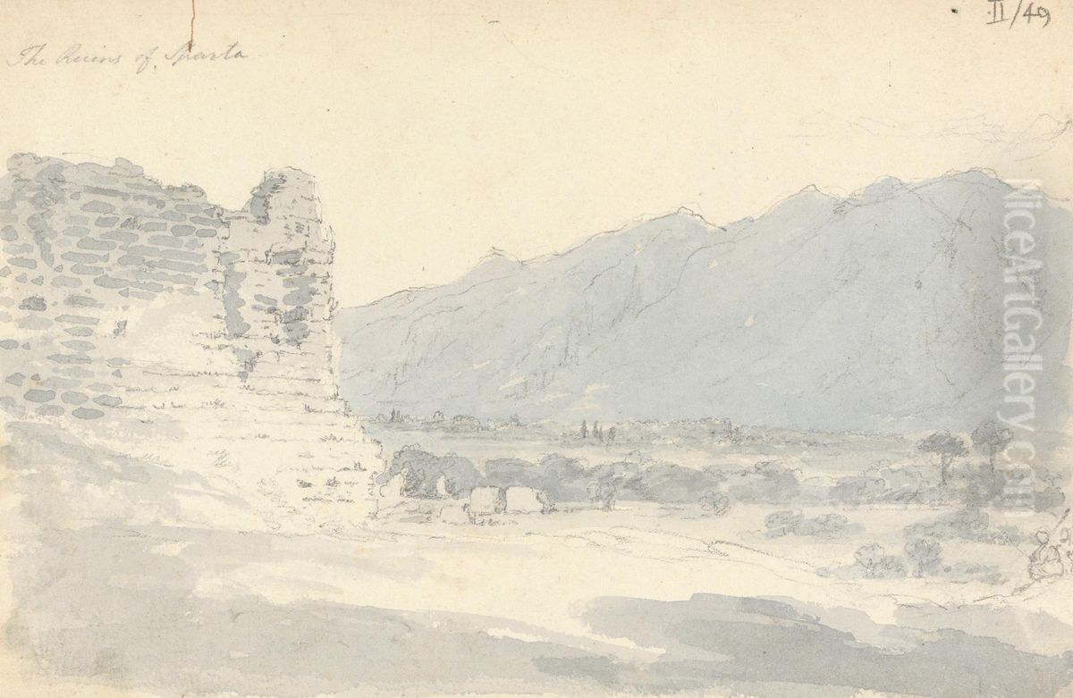 The Ruins of Sparta Oil Painting by Robert Smirke