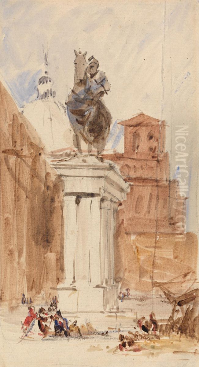 The Colleoni Statue, Venice Oil Painting by James Holland