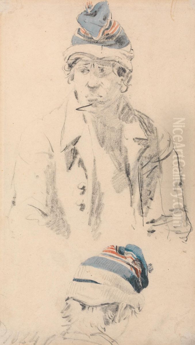 Heads of Fisherman Oil Painting by Joseph Stannard