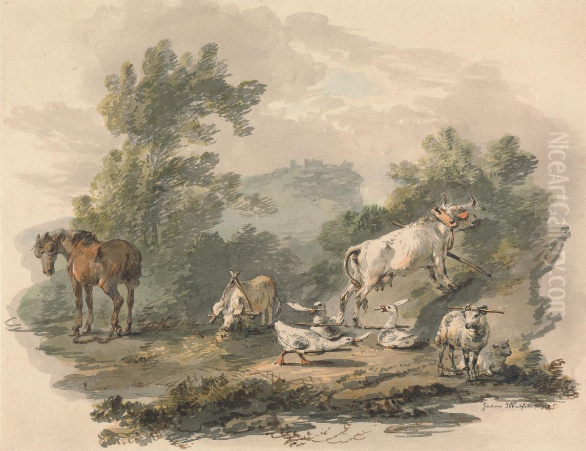 Tribulation Oil Painting by Julius Caesar Ibbetson