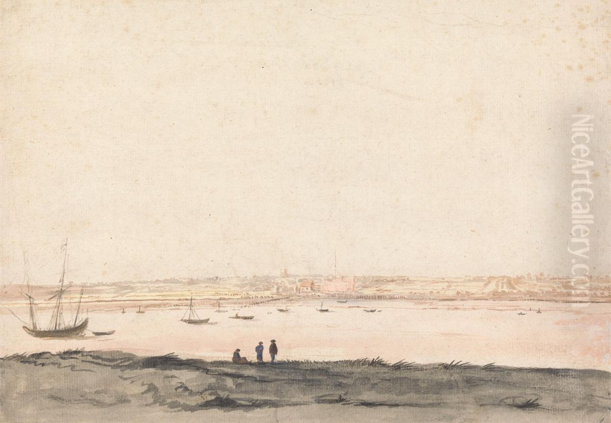 The Block House in Essex Oil Painting by Peter Tillemans